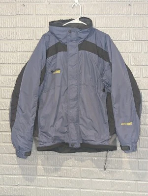 Columbia Challenge Series Azul/Negro Invierno Esquí Nieve Parka Chaqueta L Grande Ventilada Foto 1 de 4