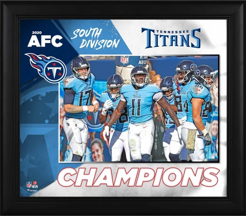 Tennessee Titans Framed 15" x 17" 2020 AFC South Division Champions Collage Cover
