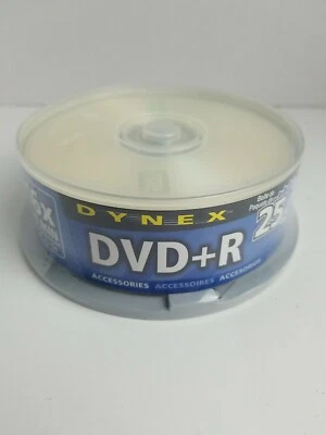 Dynex DVD-R 16x 120 Minutes 4.7 GB 25 Pack New Sealed For Data & Video - Image 1 of 4