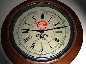 Reloj de pared estilo Jaguar XK140, esfera réplica estilo magnolia vintage años 50. - Imagen 1 de 4