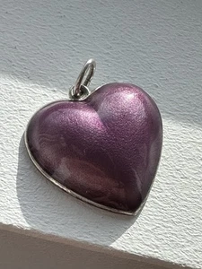 Colgante Opro Plata Esterlina 925 Noruega Noruego De Colección Estate Heart 1104 - Imagen 1 de 12
