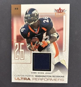 2004 Fleer Ultra Clinton Portis #UP/CP Patch Denver Broncos  - Bild 1 von 2