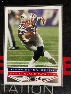Aaron Hernandez 2013 Score #128 Patriots - Image 1 of 2