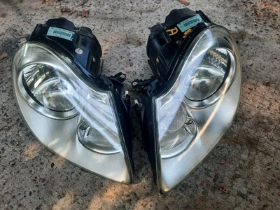 HEADLIGHTS For PORSCHE CAYENNE ‘03-‘06  955-631-154-00 Both. Refinished  - Image 1 of 4