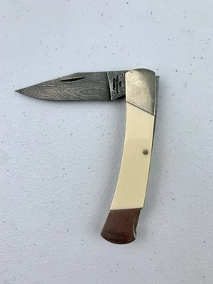 Parker США столовые приборы одиночный зажим точка лезвие Дамаск нож  - Изображение 1 из 4