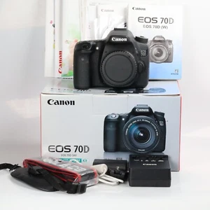 *NEAR MINT* Canon EOS 70D 20.2MP Digital SLR Camera Body 5824 Shutter Count - Picture 1 of 15