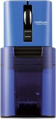 New ELECOM CAPCLIP Blue Mouse Bluetooth (iOS compatible) S size Small 3 Button - Image 1 of 4