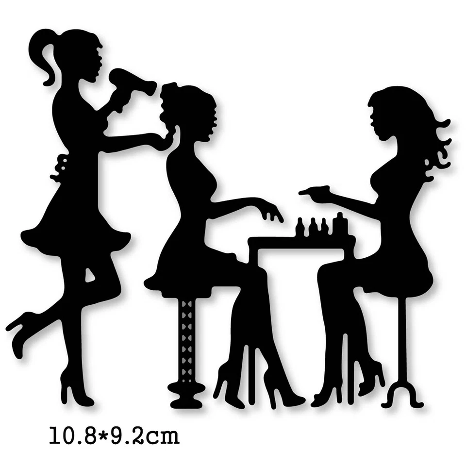 Mädchen Embossing Metall Cutting Dies Scrapbooking Stanzschablone Stencil Karte - Bild 1 von 1