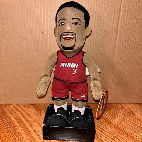 Miami Heat Dwayne Wade plush figure with tags Cover