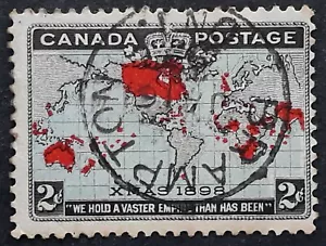 1899 Canada 2c Christmas stamp cancelled Brampton Ontario - Bild 1 von 2