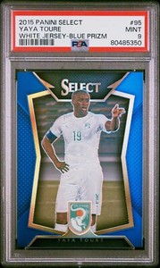 2015-16 Panini Select Blue Prizm /299 Yaya Toure #95 PSA 9 Ivory Coast