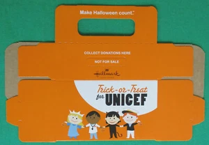 Halloween Trick or Treat Unicef Spendenbox Punze nie gefaltet brandneu - Bild 1 von 2