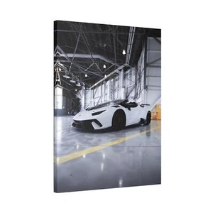 Lamborghini Huracan High Resolution Museum Quality Vertical Car Canvas Print #00 - Picture 1 of 10