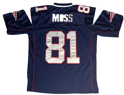 Randy Moss New England Patriots Reebok NFL Jersey Size 50 Cover