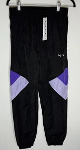 Puma X Lauren London Black Woven Track Pants Womens Sz Small 539949 01 MSRP $100 - Picture 1 of 9