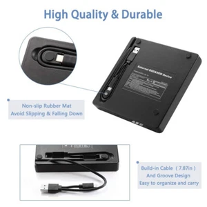 Laptop Usb 3.0 Dvd Recorder Easy Carry Anti-Vibration Self-Supporting Operation - Photo 1/7