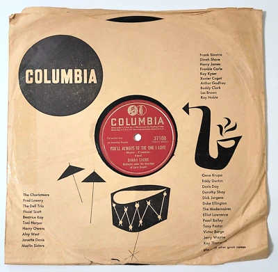 78 Pop DINAH SHORE You'll Always Be The One I Love / For Sentimental Reasons E - Image 1 of 4