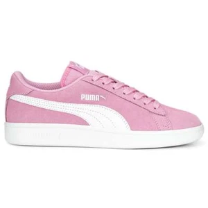 Puma Smash V2 Sd Lace Up Youth Girls Pink Sneakers Casual Shoes 36517634