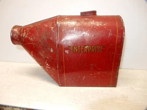 ANTIQUE ENTERPRISE COFFEE MILL COFFEE BEAN CHUTE CATCH BASIN HOPPER - Picture 1 of 5