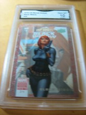 BLACK WIDOW 2018 UPPER DECK MARVEL ANNUAL # 34 GRADED 10  L@@@K