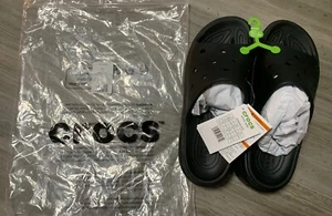 Crocs Unisex Stomp clogs in black Men US Size 9 Women US Size 11 - Picture 1 of 10