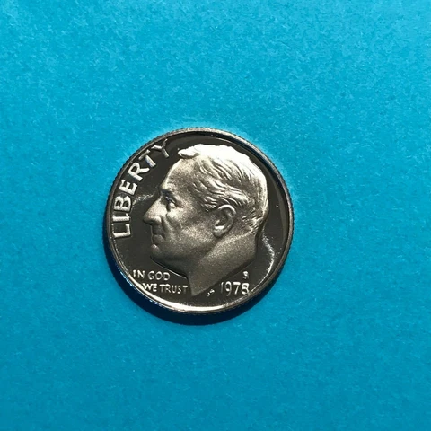 1978 S  Roosevelt  Proof Dime FREE SHIP Cover