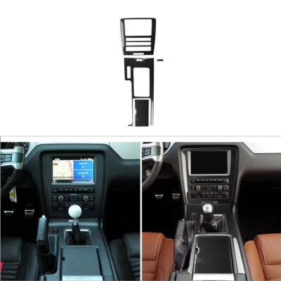 Отделка крышки панели центральной консоли автомобиля из углеродного волокна для Ford Mustang 2009-2013 годов выпуска 4* - Изображение 1 из 4