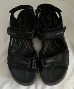 Ecco Yucatan Herren Sandalen schwarz Wildleder Wandern Sport Größe 40 - Bild 1 von 7