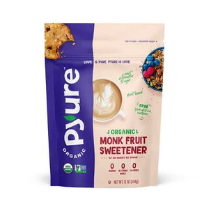 Pyure Organic Monk Fruit Blend Granular Sweetener Pouch 12oz - Picture 1 of 6