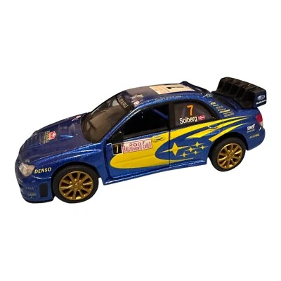 Coche de rally Kinsmart Subaru Impreza WRC 2007 azul escala 1:36 5" diecast - suelto Foto 1 de 4