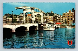 AK Amsterdam dünne Brücke über die Amstel Nederland - Bild 1 von 2