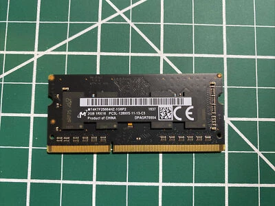 Apple A1278 Laptop Micron 2GB Memory pc3l-12800s-11-13-c3 mt4ktf25664hz-1g6p2 - Image 1 of 2