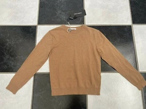 NWT 100% AUTH Dolce&Gabbana Kids Light Brown Cotton Knit Sweater Sz 5 - Picture 1 of 6