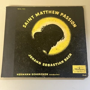 Saint Matthew Passion / Hermann Scherchen Vinyl Wal 401 3 Record Set 1 missing - Picture 1 of 11