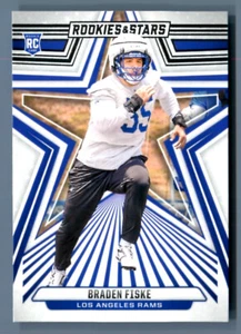 2024 Panini Rookies & Stars BRADEN FISKE RC BASE #109 Los Angeles Rams - Picture 1 of 1