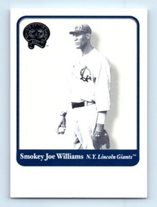 2001 FLEER GREATS OF THE GAME SMOKEY JOE WILLIAMS NEW YORK LINCOLN GIANTS #134