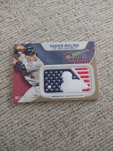 2017 Topps Independence Day Logo Patch Relics #IDML-YM Yadier Molina #88/99 - Picture 1 of 3