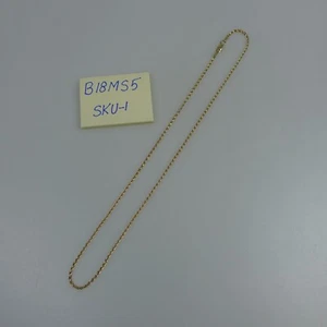 Chain 14KY Gold Rope , width 1.6 mm, 18" Long with Lobster Clasp. 6.6 gram - Picture 1 of 3