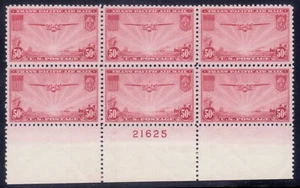 C22 - 50¢ China Clipper Plate Block - VF-XF NH - CV $85 - Picture 1 of 1