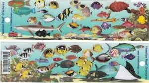 Hawaiian Coral Reef Creatures Bookmark Set - Hawaii Fish Bookmarks - Imagen 1 de 3
