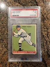 1933 Goudey Fred Leach
