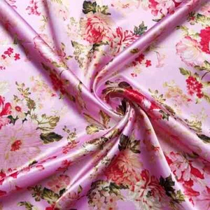 58" Wide By Yards Charmeuse Material Butterfly Flower Satin Fabric Scarf Diy - Picture 1 of 13