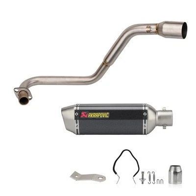 Slip On Muffler Exhaust System Mid Link Pipe For Honda Grom 125 MSX125 2013-2025 - Image 1 of 4