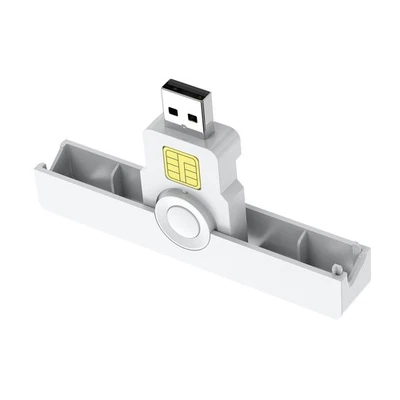 Portable USB Card Reader ID CAC Smart Card Reader for SIM Chip ID Card - Image 1 of 4