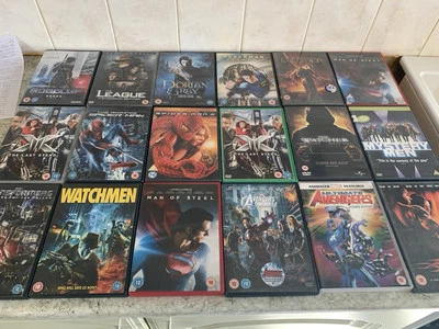 16 Superhero Dvds, Marvel Et Cetera. See photos and description for titles. - Image 1 of 4