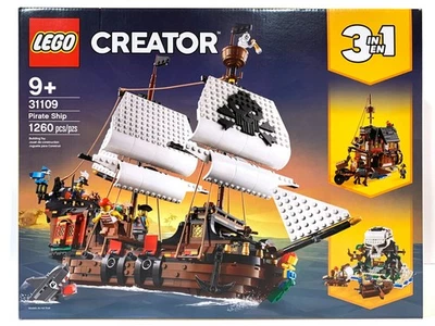 НОВЫЙ ЗАПЕЧАТАННЫЙ LEGOCREATOR 3 В 1 31109 ПИРАТСКИЙ КОРАБЛЬ 1260 шт. - Изображение 1 из 4