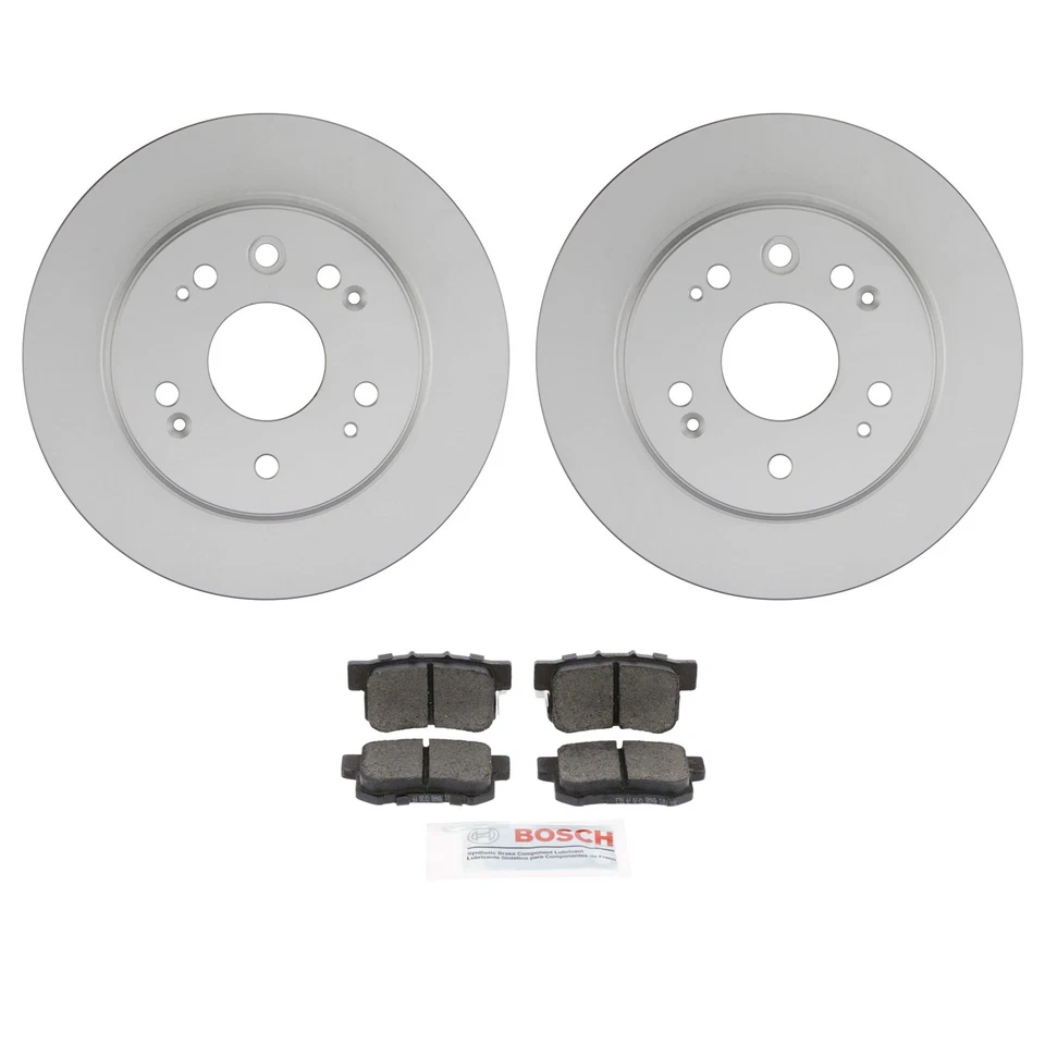Bosch Rear 282mm Disc Brake Rotors & Ceramic Brake Pads Kit for Honda CR-V K24A1 - Image 1 of 1