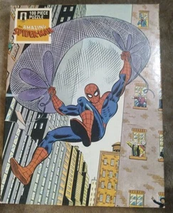 Org Vintage The Amazing Spider-Man 100 Piece Jigsaw Puzzle Golden 1988 Unopened - Picture 1 of 6