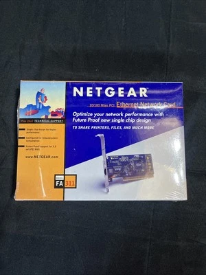 Netgear FA311 Ethernet PCI Adapter 10/100/Mbps New - Image 1 of 3