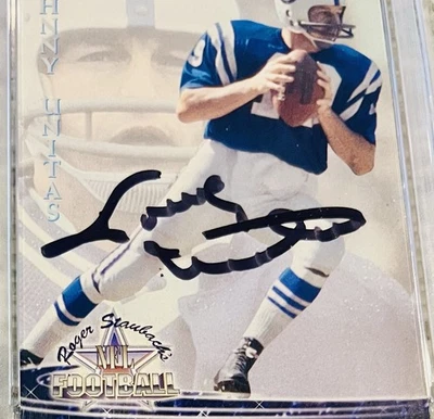 Johnny Unitas Baltimore Colts Signed 1994 Card Gem Mint Autograph Died 2002 - Image 1 of 3